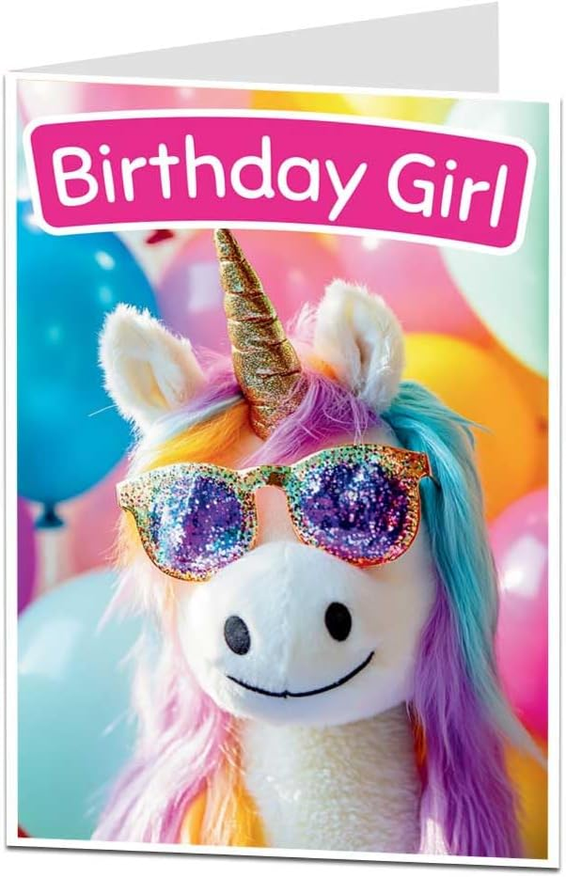 Limalima Happy Birthday Card for Her Women Girls Funny Unicorn Design Perfect for Sister & Friends image number 4