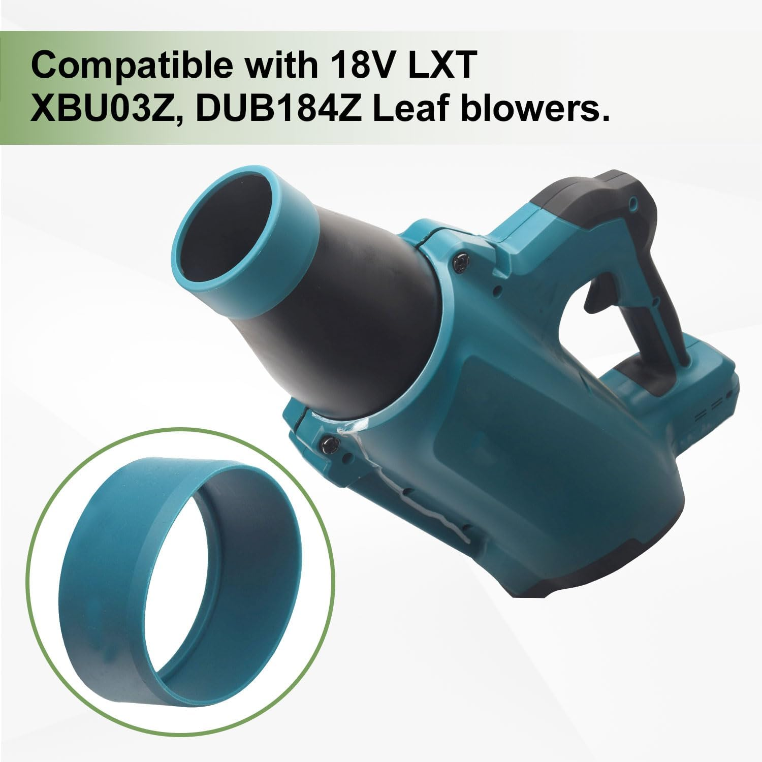 Car Drying Nozzle for Mak-Ita 18V LXT Leaf Blowers XBU03Z, XBU03SM1, DUB184Z, DUB184PT, DUB184PT2 - Contain Protective Silicone Band image number 1