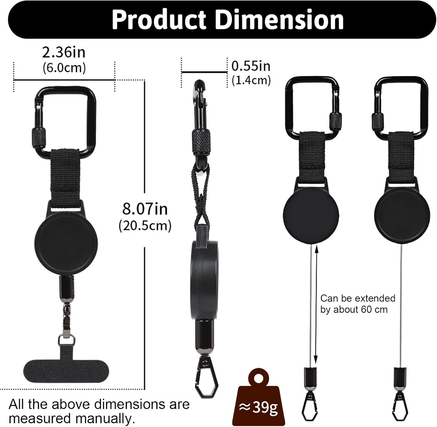 Jeyzuroa Phone Lanyard anti Theft, Wrist Strap and Phone Tether Adjustable Universal Premium Mobile Phone Wrist Strap, anti Theft Phone Tether for Keychain, Secure Phone Lanyard with anti Theft Design image number 1