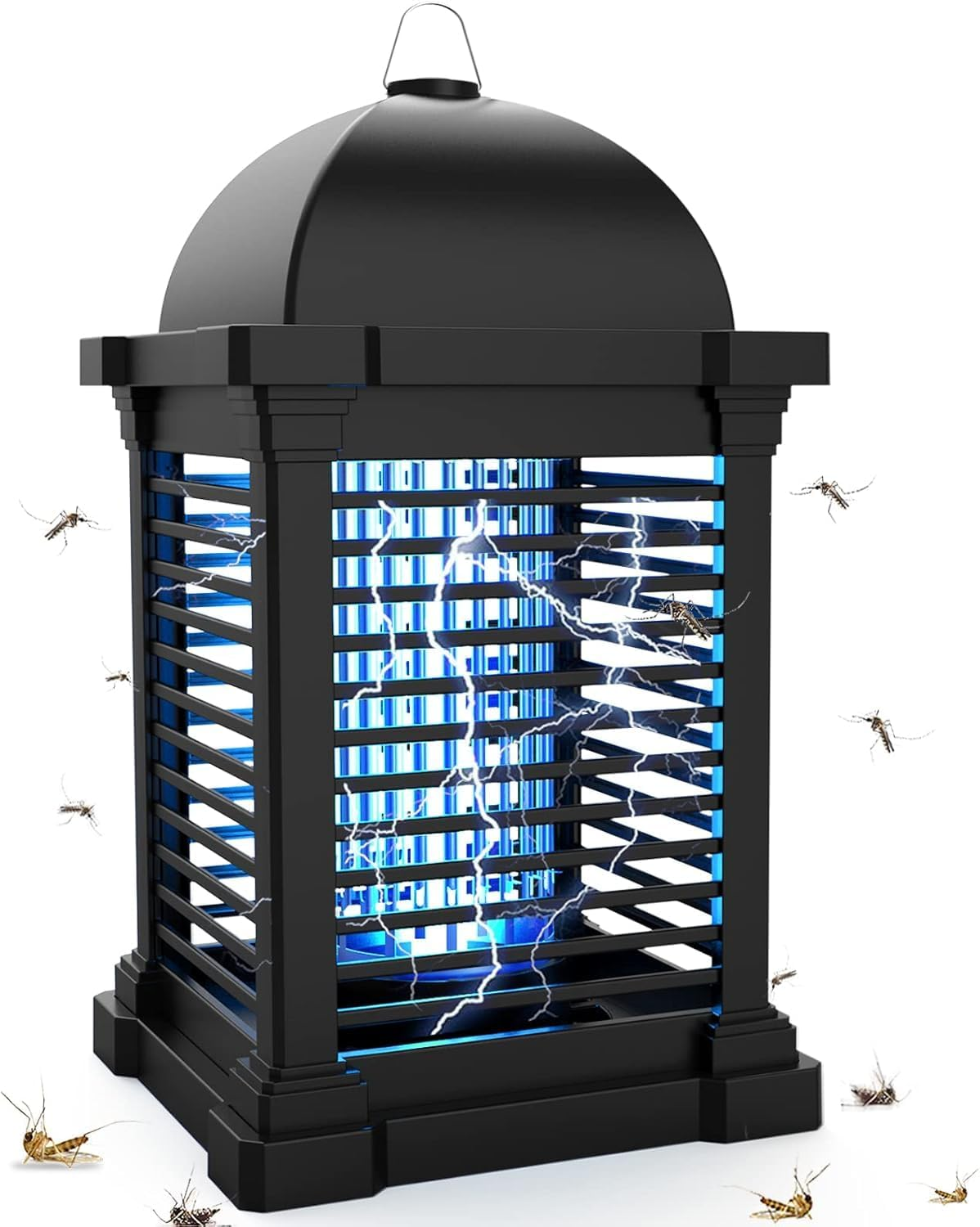 Upgraded Bug Zapper,Tmactime Mosquito Killer Lamp with 4300V UV Waterproof Electric Fly Zapper,Plug-In Hangable Fly Trap Light, Fruit Fly Killer for Camping, Bedroom, Kitchen, Office, Home Garden