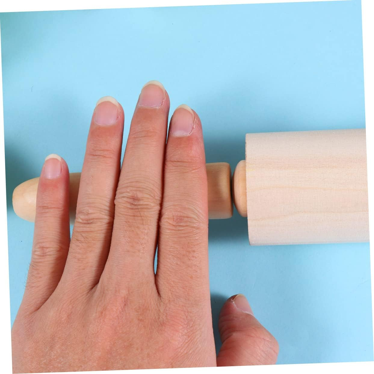 Wooden Christmas Rolling Pin Dough Roller Pin for Baking for Christmas Cookies and Pizza Preparation image number 6