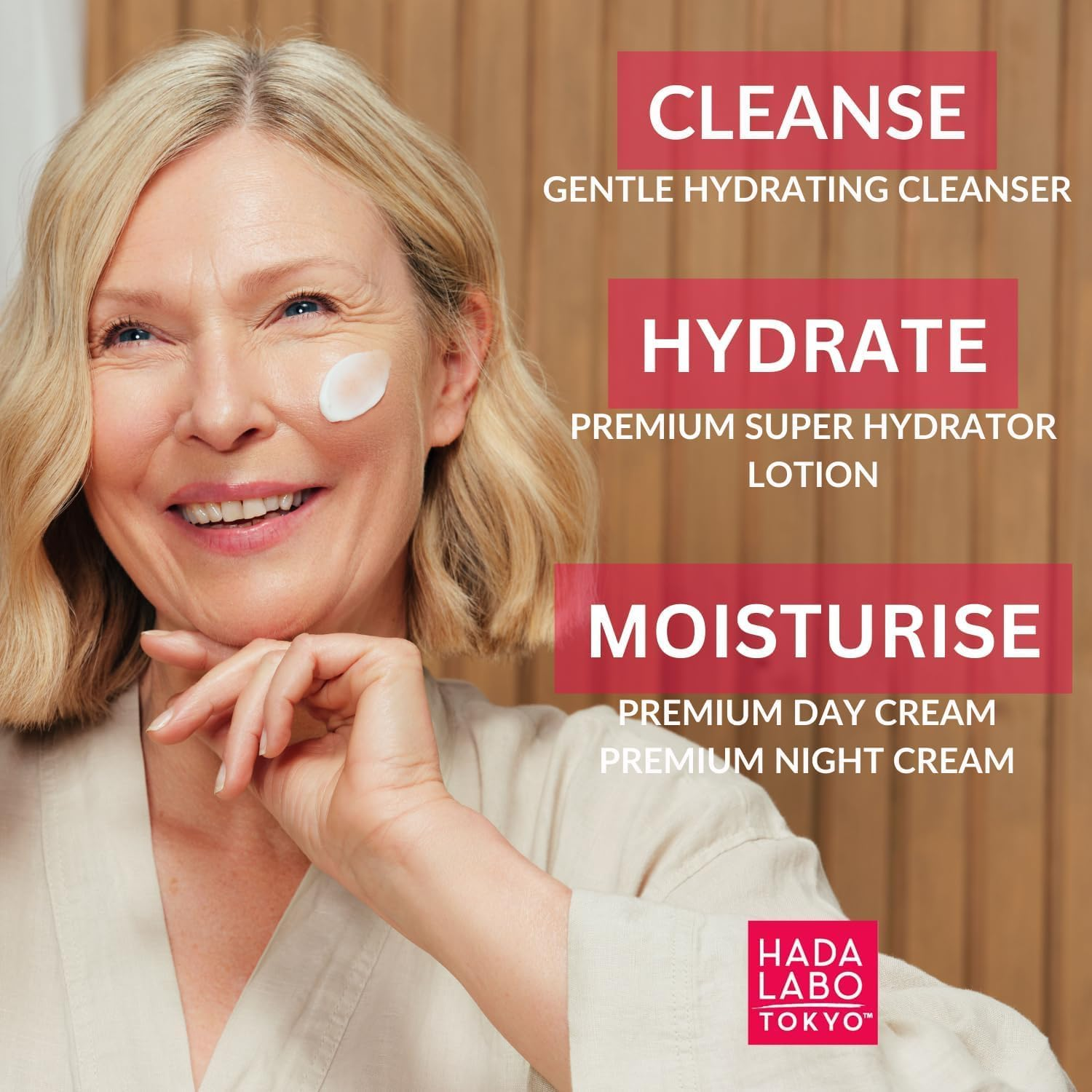 Hada Labo Tokyo Women'S Face Lotion with 5 Types of Hyaluronic Acid 150 Ml - Face Lotion for Women - Efficient Face Lotion for All Skin Types image number 4