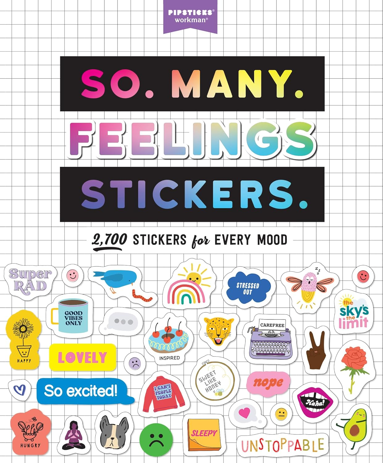 So. Many. Feelings Stickers.: 2,700 Stickers for Every Mood image number 3