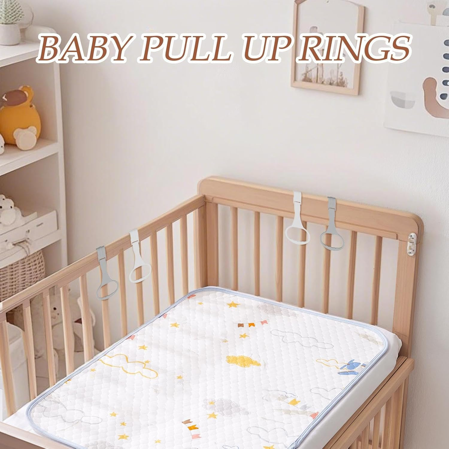 Baby Play Pen Pull up Handles,Baby Walking Training Rings - Walking Exercise Aid Supplies for Kids Aged 6-36 Months, Standing Assist Handles