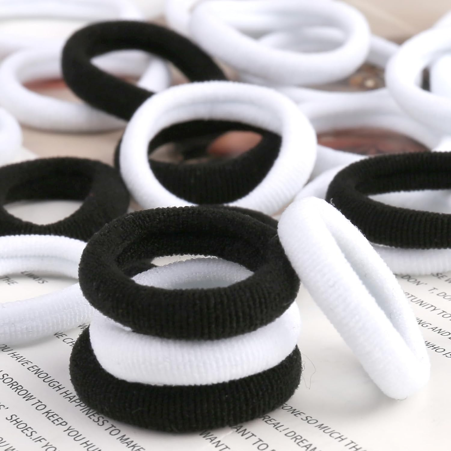 100 Pcs Kids Hair Ties, Soft Nylon Baby Hair Ties No Damage Seamless Hair Bands Ponytail Holders Hair Accessories Hair Tie for Toddler Girls Abundant Color Choices image number 6