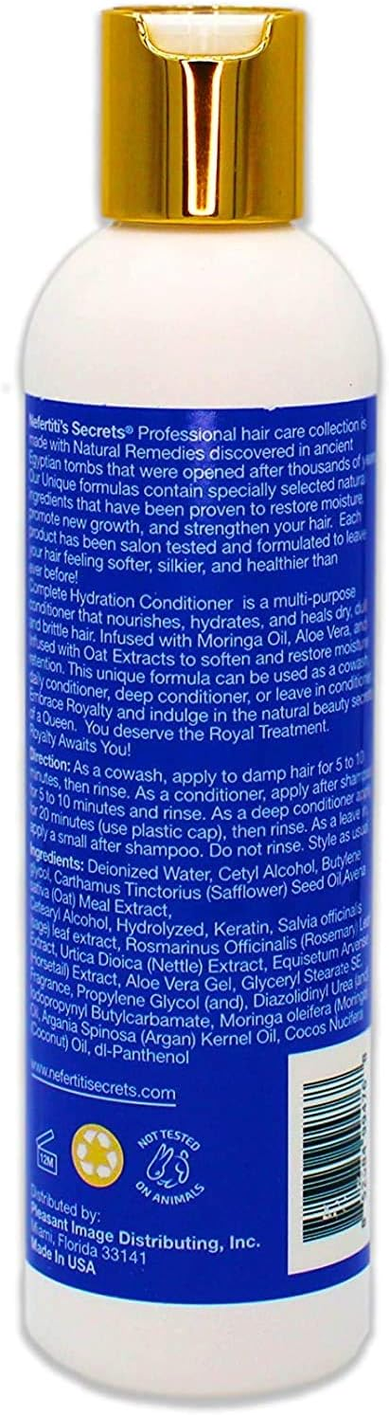 Nefertiti&rsquo;S Secrets Complete Hydration Conditioner | Moringa Oil & Rosemary Hair Conditioner Hydrating | for Frizzy & Damaged Hair | Hair Repair | 8 Oz / 236 Ml image number 2