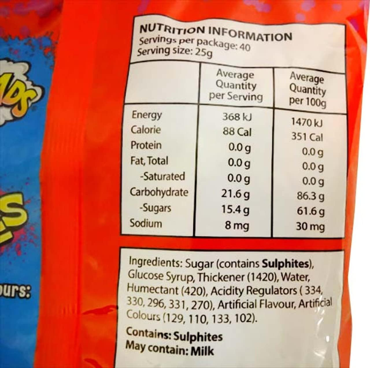 Warheads Sour Cubes Candy 1 Kg image number 2