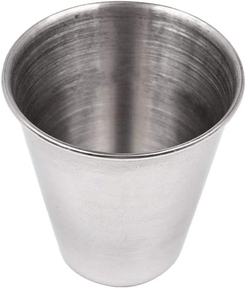 Set of 4 NUZAMAS Stainless Steel Shot Cups 70Ml Portable Wine Cups Drinking Vessel with Leather Carrying Case for Hiking Camping Travel Picnic image number 6