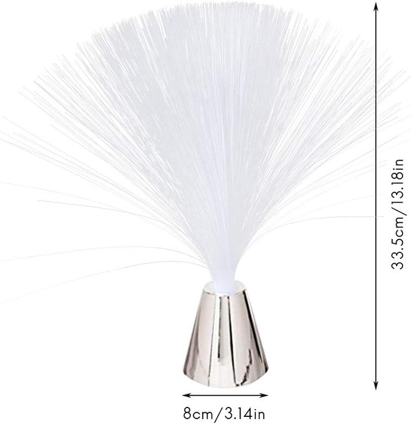 LED Fiber Optic Night Light Lamp Beautiful Color Changing Romantic Home Decor Bedroom (Silver) image number 6