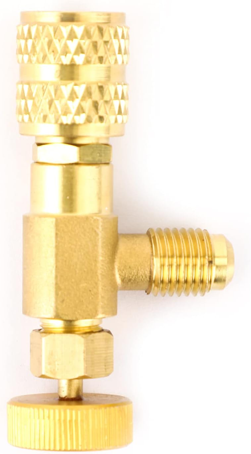 Artudatech R410A Refrigeration Charging Valve Adapter 1/4" SAE Male to 5/16" SAE Famale image number 3