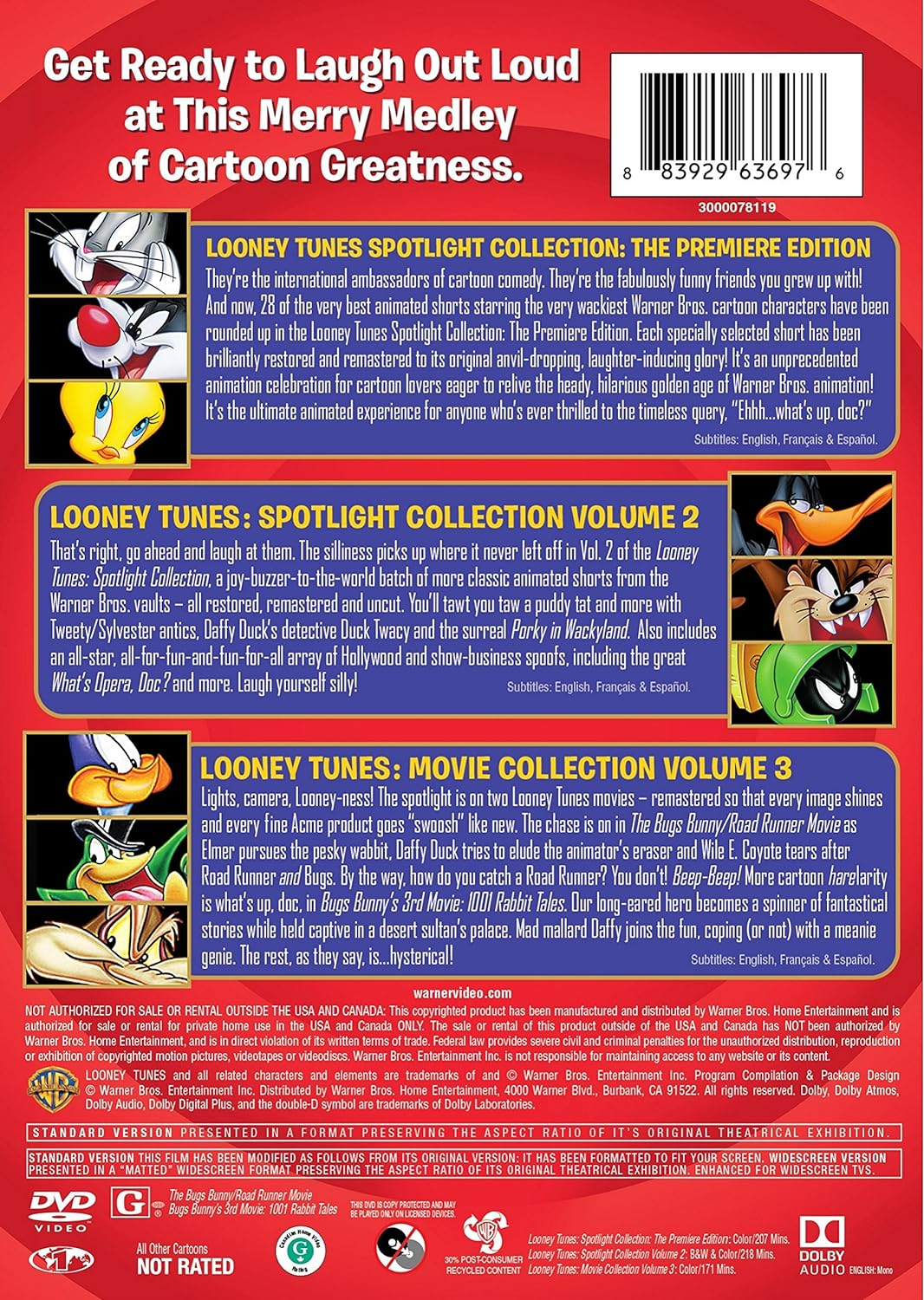 Looney Tunes: Spotlight Collection Vol. 123 (3-Pack)