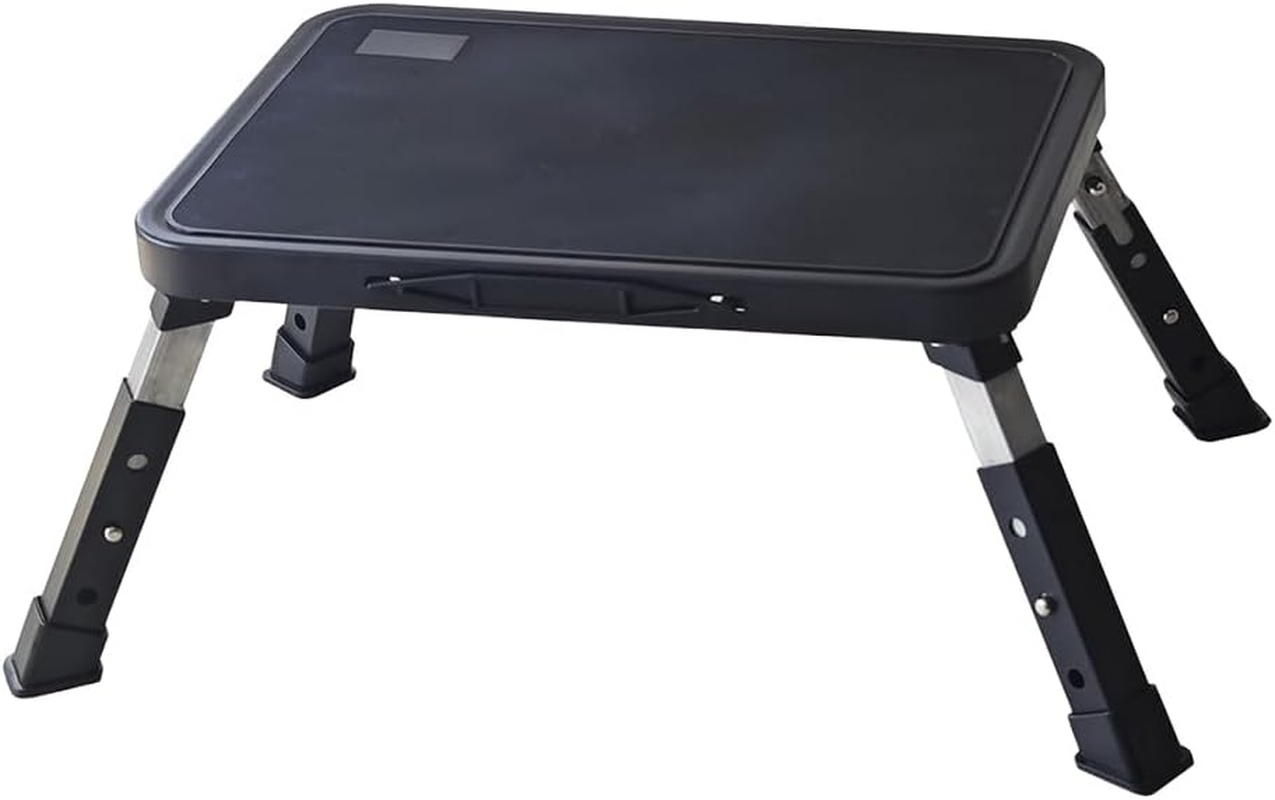 Folding Step Stool, Adjustable Step Stool,Step Ladder,One Step Stool,Four-Legged Stool,For Adults,Older or Kids in Kitchen, Bathroom, RV, Camping, Office,Ect