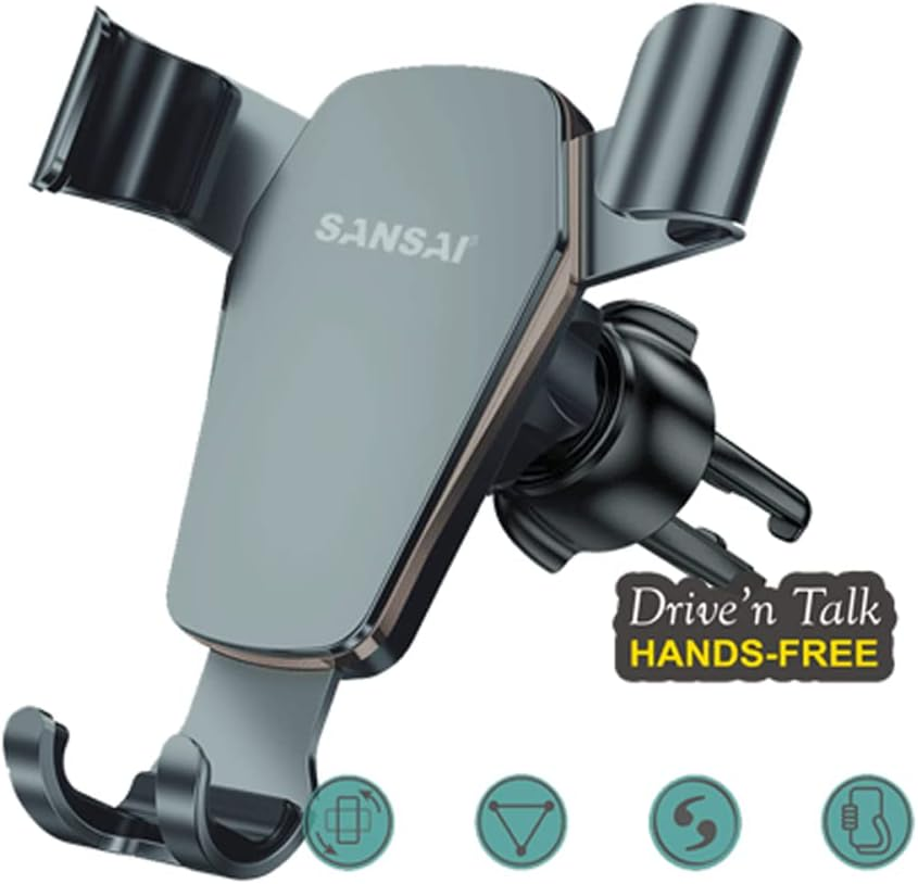 Sansai Gravity Hands Free Smartphone/Mobile Holder Car Adjustable Vent Mount image number 2