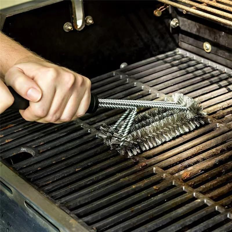 Grill Brush and Scraper - 2PCS Grill Cleaner Brush Grill Accessories for Outdoor Grill - Safe BBQ Brush for Grill Cleaning - Gifts for Men Dad Boyfriend image number 1