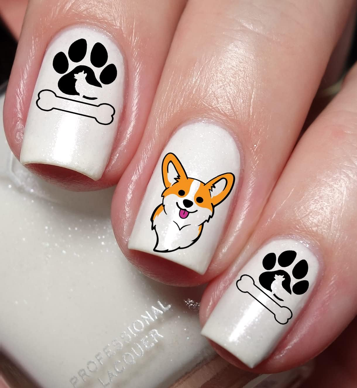 Corgi Dog Puppy Nail Art Decal Sticker image number 5