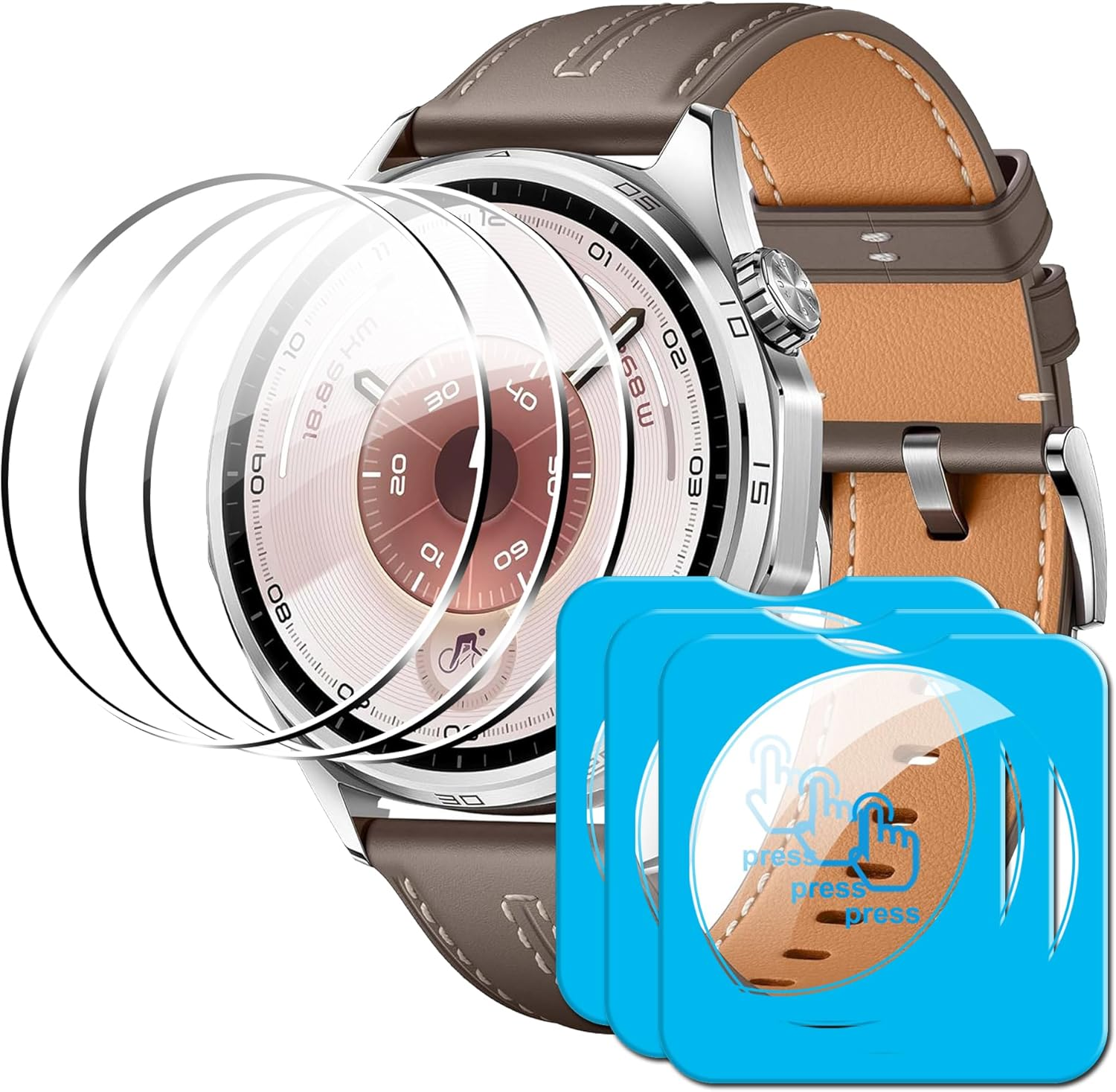 Fitudoos for OPPO A5X 4G/5G [Pack of 2] Tempered Glass Screen Protector + Camera Tempered Glass Film [1 Piece], [9H Hardness], [0.33 Mm] [Ultra Clear], [Anti-Scratch-Free and Oil], [No-Bubble]