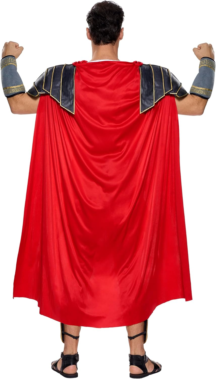 Spooktacular Creations Brave Men&rsquo;S Roman Gladiator Costume Set for Halloween Audacious Dress up Party image number 2