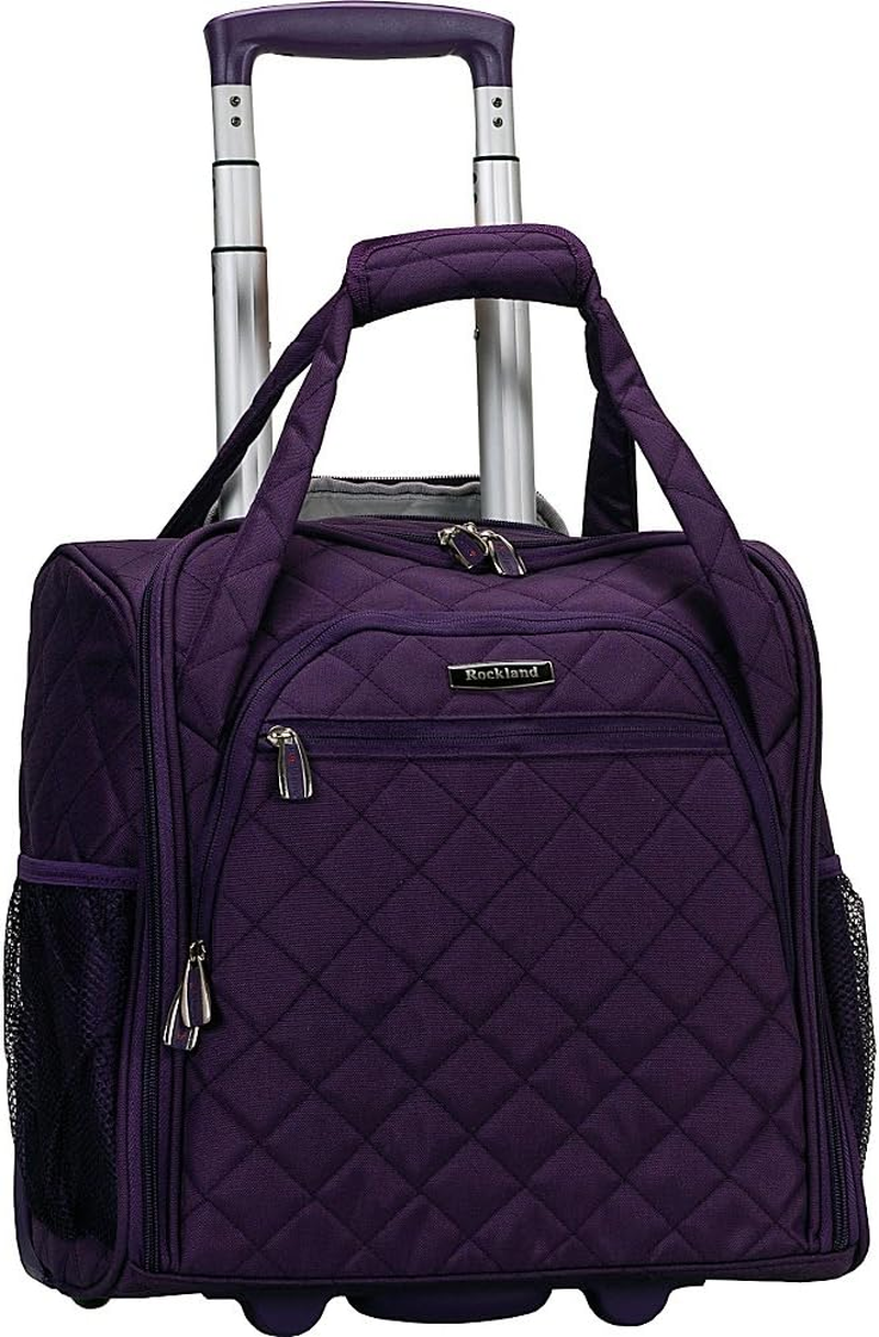 Rockland Melrose Upright Wheeled Underseater Carry-On Luggage