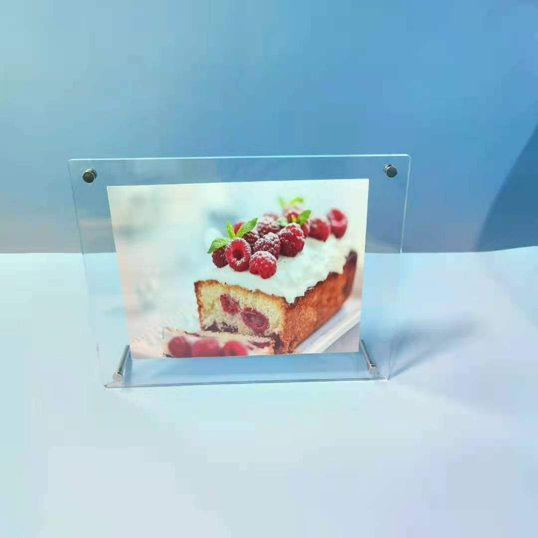 HESIN 2 Pack of 6 X 9 Acrylic Picture Frametabletop Photo Frame and Wall Mounted Sign Holder Suit for A5 Paper or 6"X9" Frame (2 Pack) image number 4