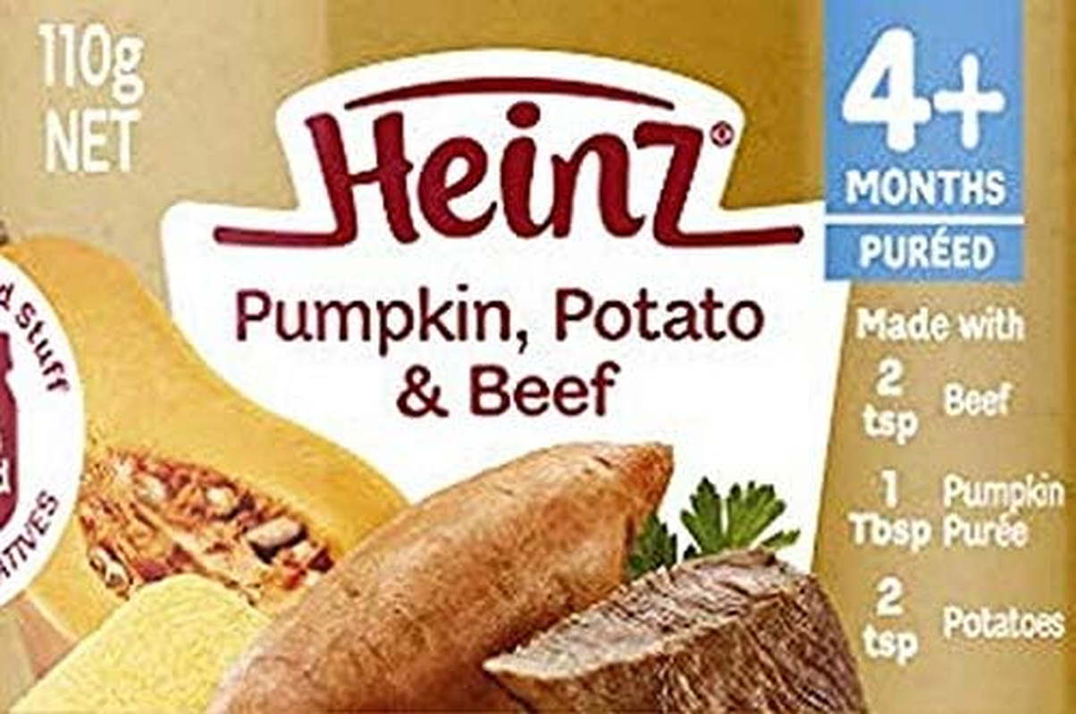 Heinz Strained Pumpkin Potato & Beef Baby Food for Ages 4+ Months 110 G (Pack of 2) image number 2