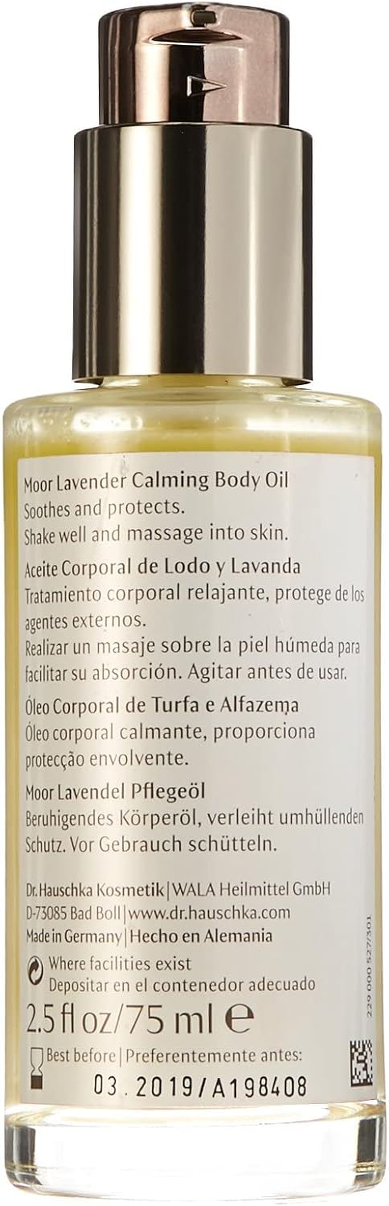 Dr. Hauschka Moor Lavender Calming Body Oil, 75Ml image number 3