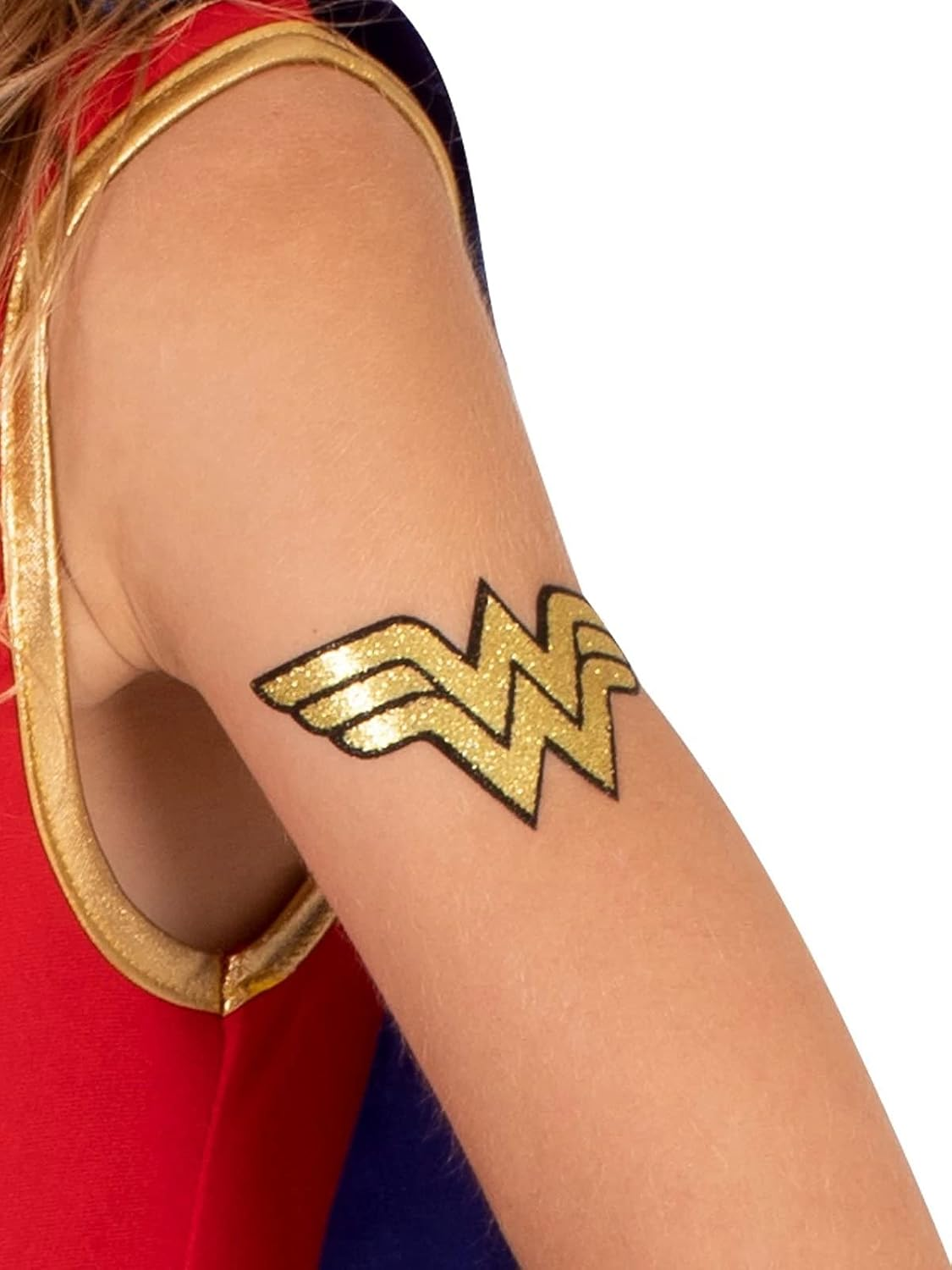 Rubie'S Costume Co Women'S Dc Superheroes Wonder Woman Glitter Tattoo image number 1