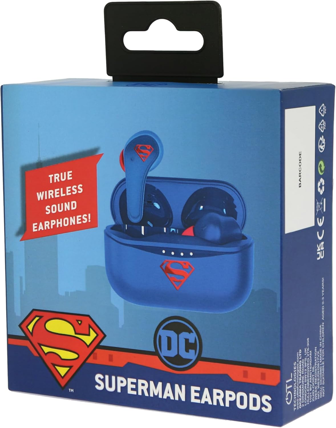 OTL Comics Superman TWS Wireless Earpods image number 3