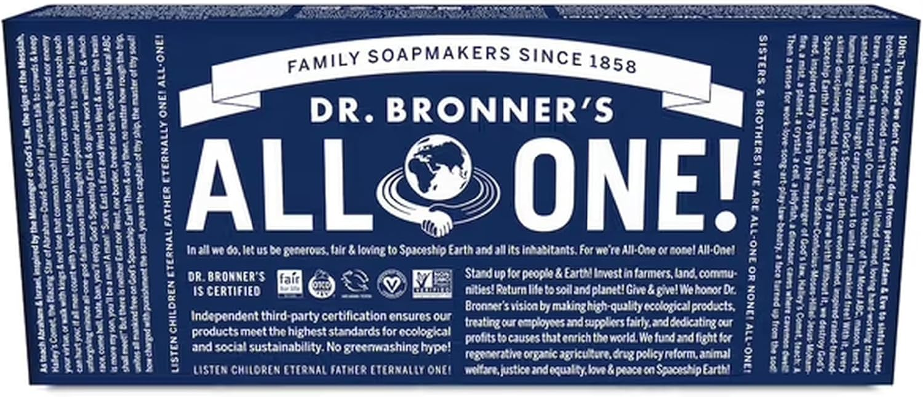 Dr. Bronner'S - Pure Castile Liquid Soap Rainbow Sampler - Travel-Size Gift Pack - 6X59 Ml