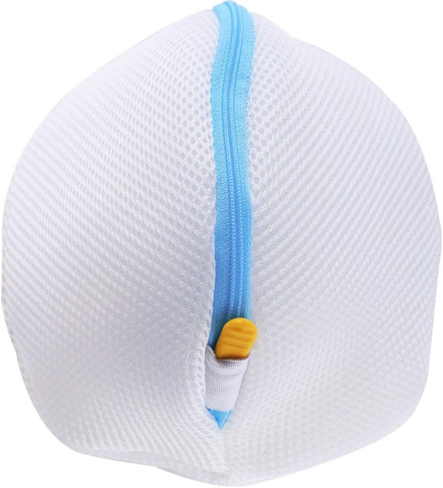 NUZAMAS 2PCS Mesh Net Laundry Bag for Bras, Delicates & Travel (White, Polyester, 20X13Cm)