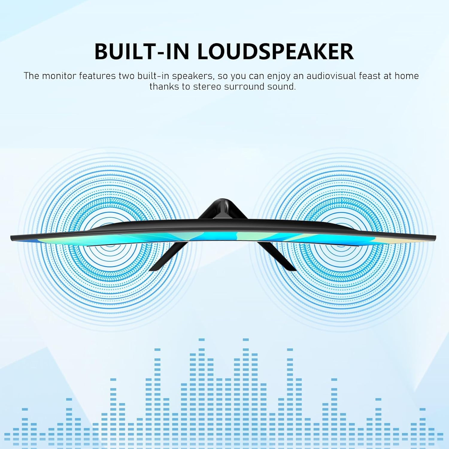 24.5 Inch Gaming Curved Monitor Built-In Speakers, 3000R 120Hz Full HD 1080P, HDMI 2.0, VGA, Wall Mount Compatible 75 * 75Mm image number 6