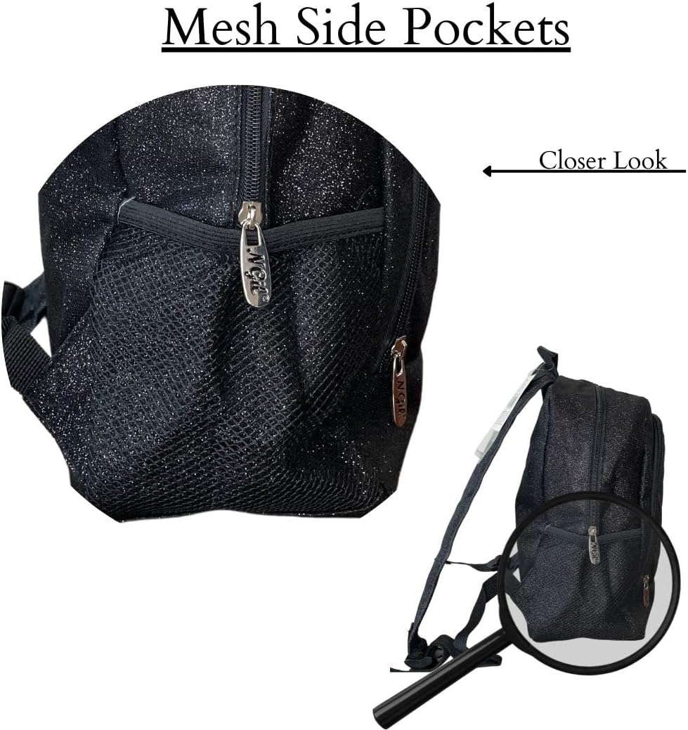 NGIL Canvas School Backpack - Glitter-Orange image number 6