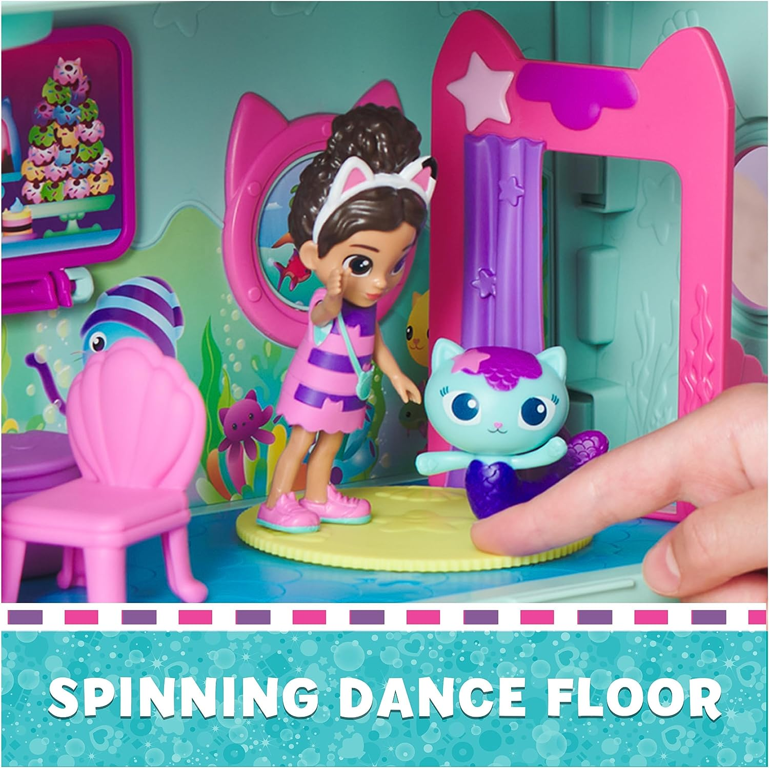 Gabby&rsquo;S Dollhouse, Gabby Cat Friend Ship, Cruise Ship Toy with 2 Toy Figures, Surprise Toys & Dollhouse Accessories, Kids Toys for Girls & Boys 3+