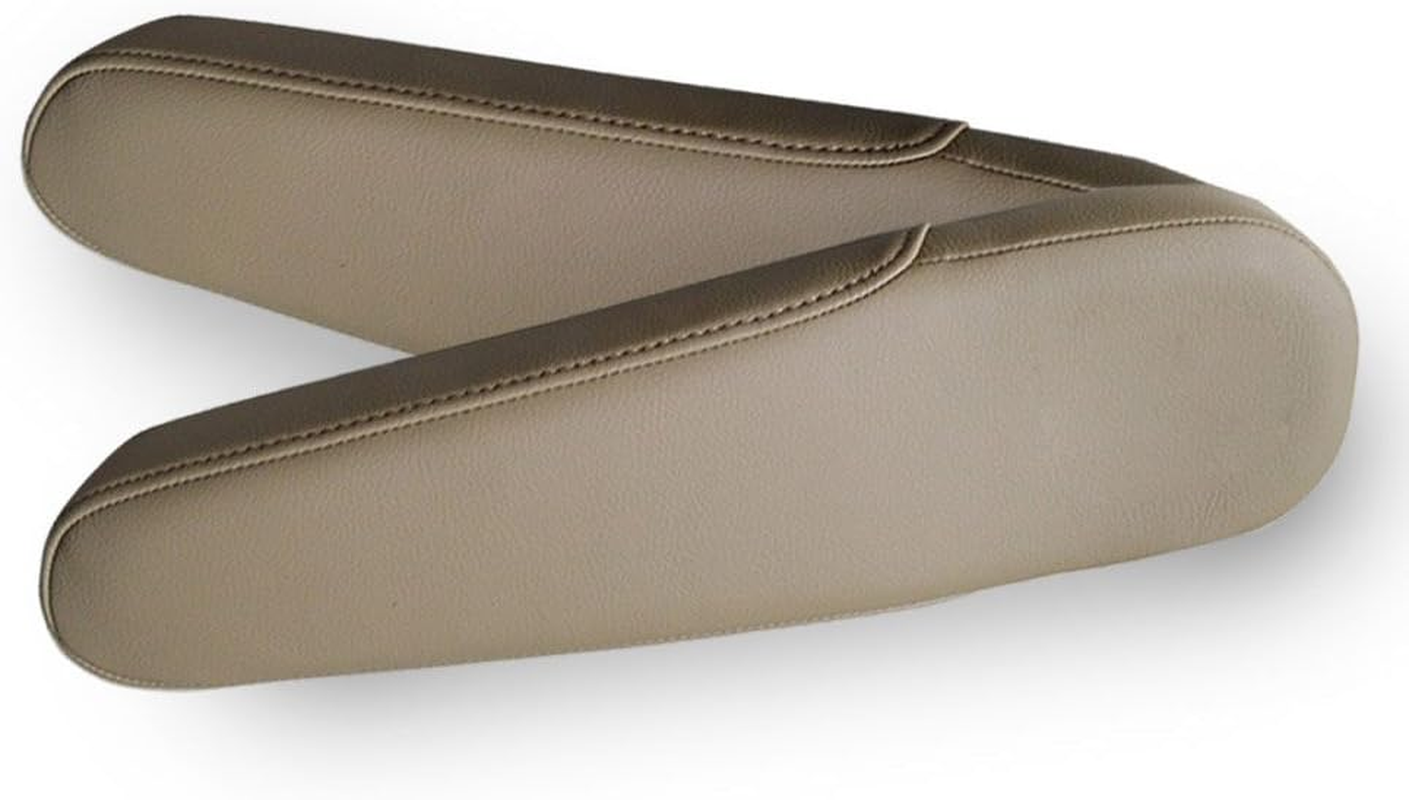 Black Leather Seat Armrest Covers for 2005-2010 Honda Odyssey (Leather Part Only)