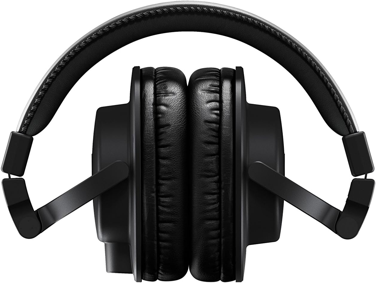Yamaha HPH-MT5 Closed Back over Ear Studio Monitor Headphones, Black - White image number 2