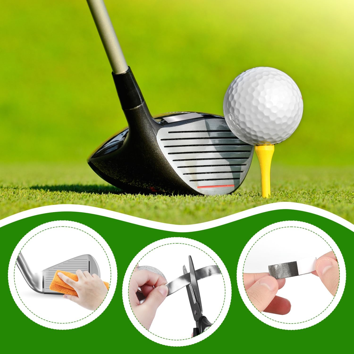 Golf Lead Tape 1/2" X 60", 2 Grams per Inch Golf Weight Tape High Density Lead Tape Golf Lead Tape Strips Self Adhesive Lead Tape for Fishing Tennis Racket Pickleball Badminton Paddle image number 2