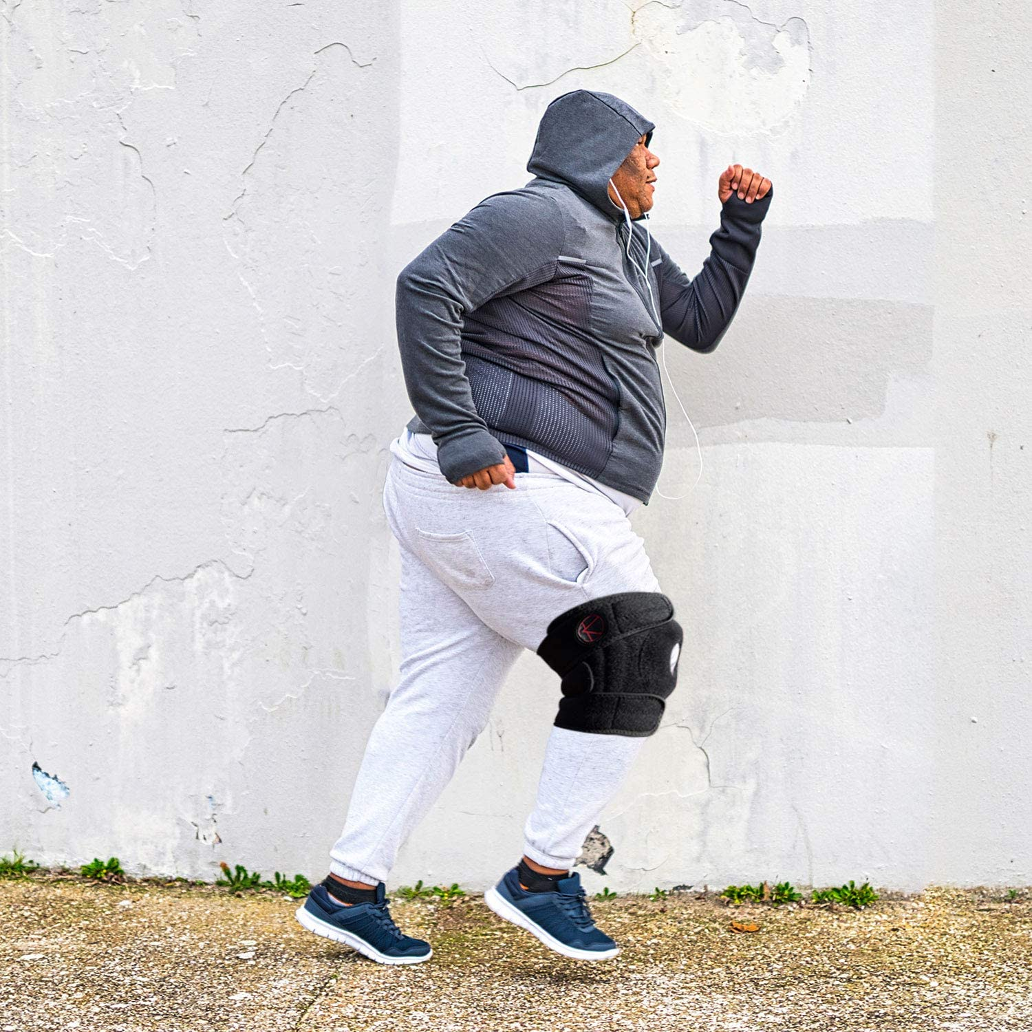 Adjustable Knee Brace Support for Arthritis, ACL, MCL, LCL, Sports Exercise, Meniscus Tear, Injury Recovery, Pain Relief - Open Patella Neoprene Stabilizer Wrap for Women, Men, Kids & plus Size image number 1