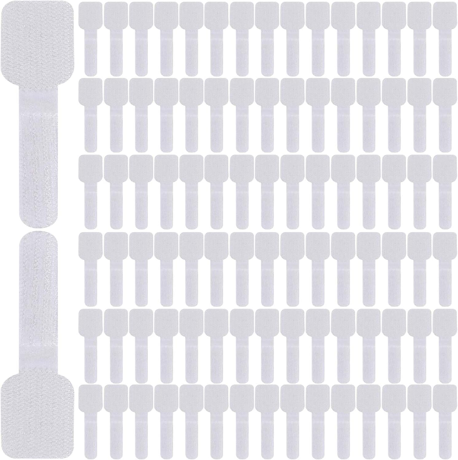 Pack of 100 Outdoor Adhesive Hooks, Transparent Hooks for Cat Nets, Adhesive Hooks, Extra Strong Outdoor, Fixation for Balcony Net for Cats, Cat Protection Net, Cat Net No Drilling (Without Cat Net) image number 5