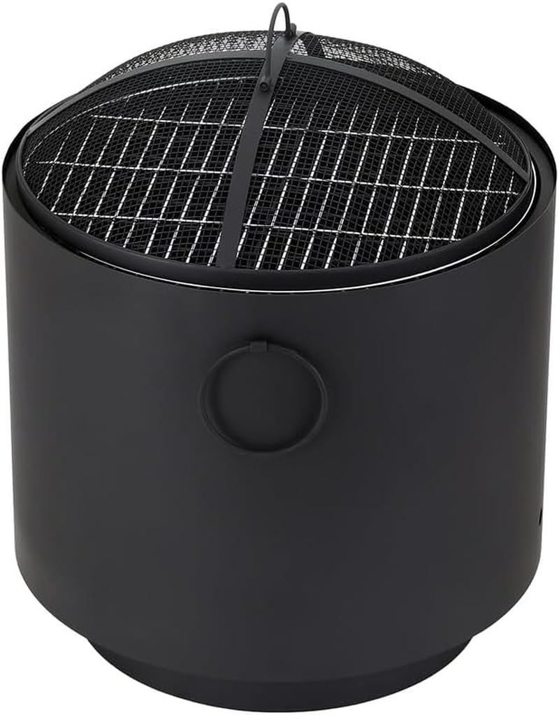 Grillz Fire Pit BBQ 2In1 Camping Barbecue Grill Fire Pit Portable Charcoal Wood Smoker for Outdoor Camping Garden Patio Fireplace image number 6