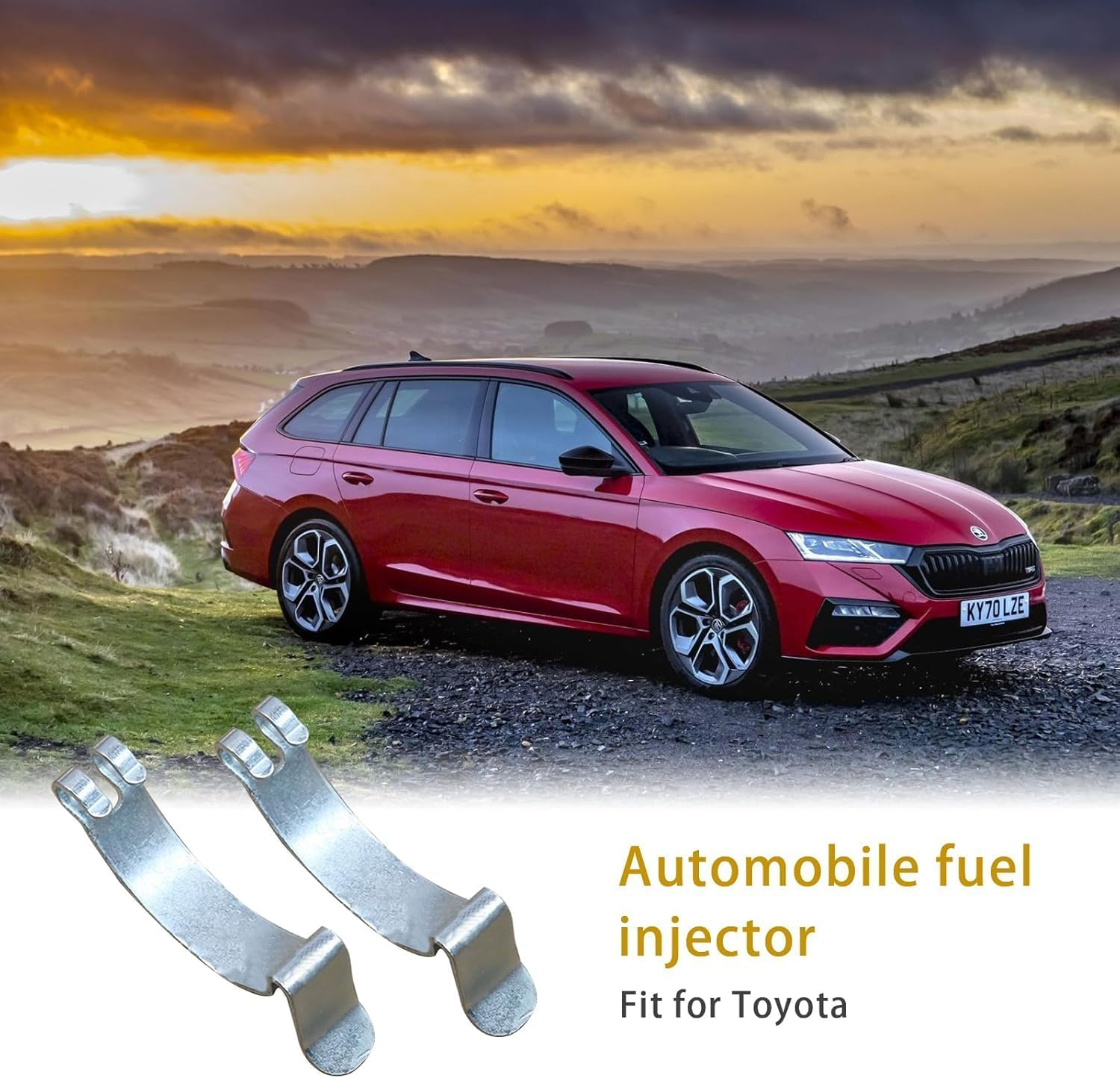 Kuskins 4Pcs Car Air Filter Clips, Metal Carbon Steel Air Cleaner Cover, Clip Housing Box Lid Spring Clip Clamp Car Accessories for Most Car Air Filters image number 2