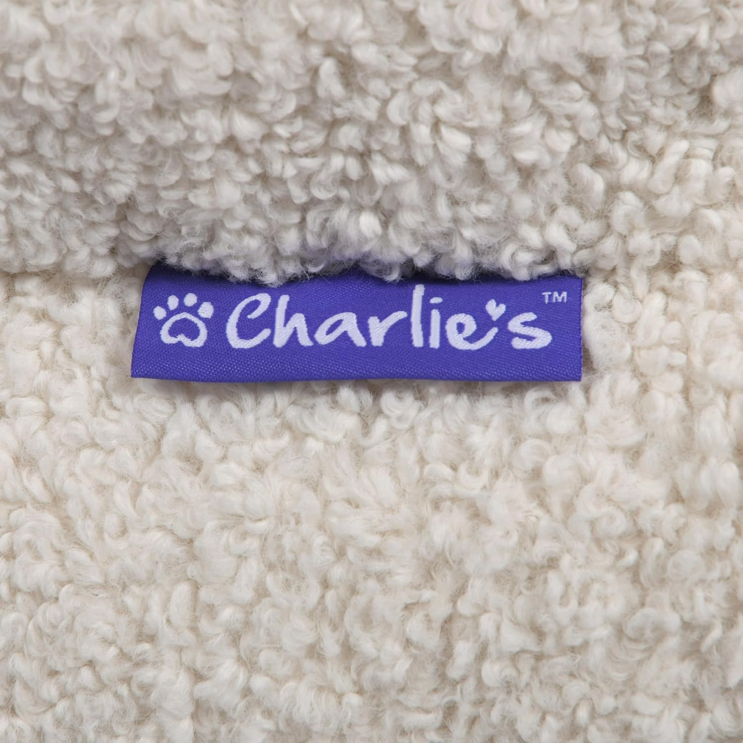 Charlie'S Boucle Style Ultra - Soft Teddy Fleece Orthopedic Memory Foam Calming Dog Cat Pet Sofa Bed Head and Neck Support - Cream Large 120X89X6Cm+15Cm image number 3