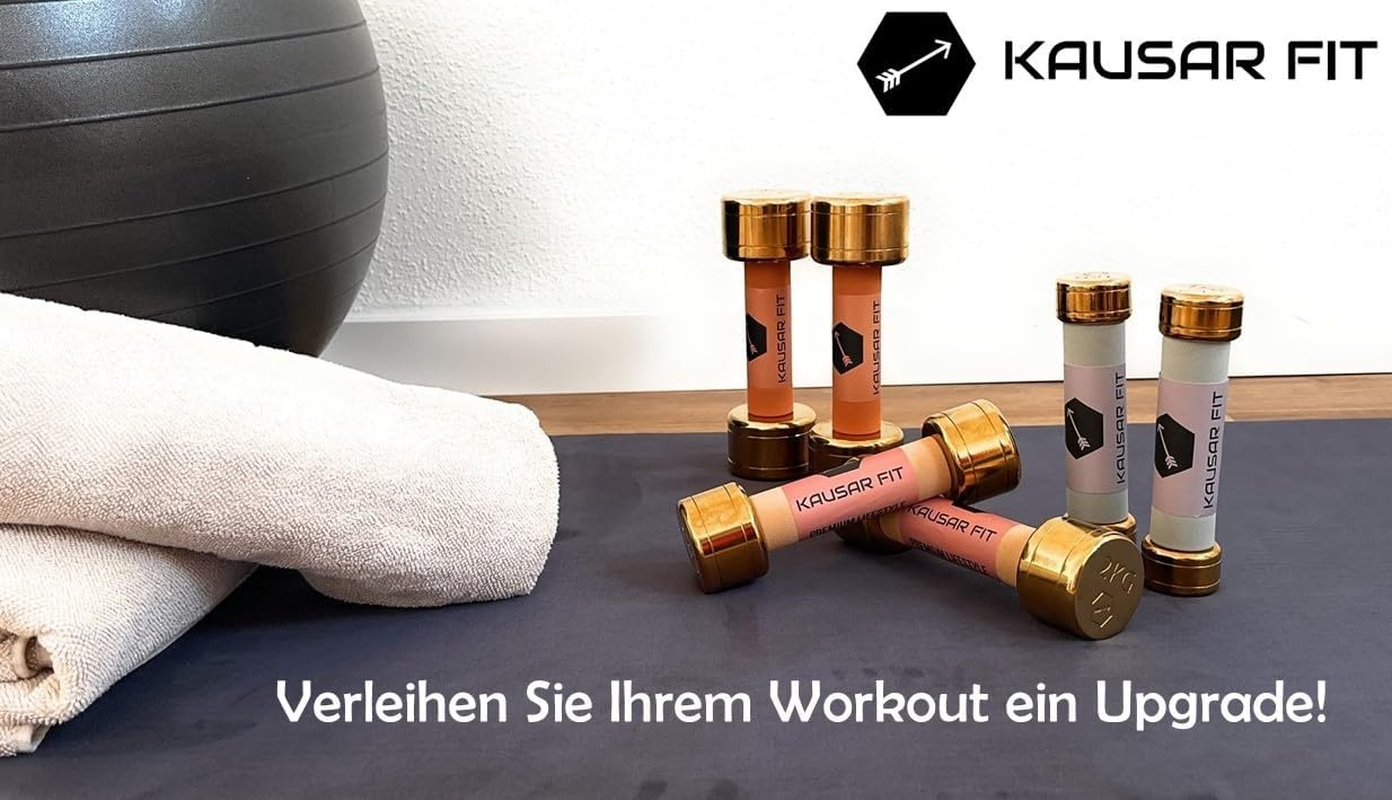 Kausar Fit Dumbbell Set - Luxury Dumbbells [Stylish Design] | Fitness Weights for Strength Training at Home Dumbbells 1 Kg | Choose Size Now... image number 4