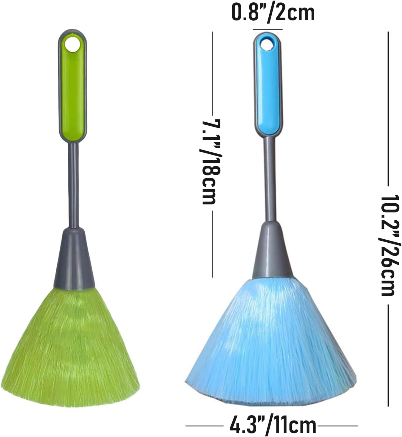 2 Pack Fluffy Microfiber Dusting, Ultra Soft Feather Duster for Delicate Surfaces, Electronics, Books, Home Decor, Laptops, Screens & Photo Frames Cleaning Tool image number 3