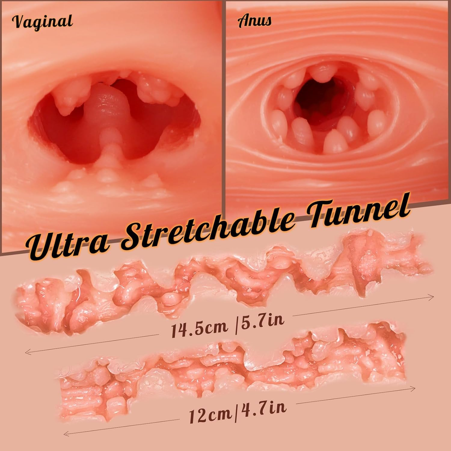 18LB BBW Sex Dolls Male Masturbator - Sex Toys for Men Sex Torso with Big Breasts & Butt Sex Toy Pocket Pussy for Men with Tight Vaginal Anal Texture Male Stroker, Adult Toys & Games (Without the Head) image number 4