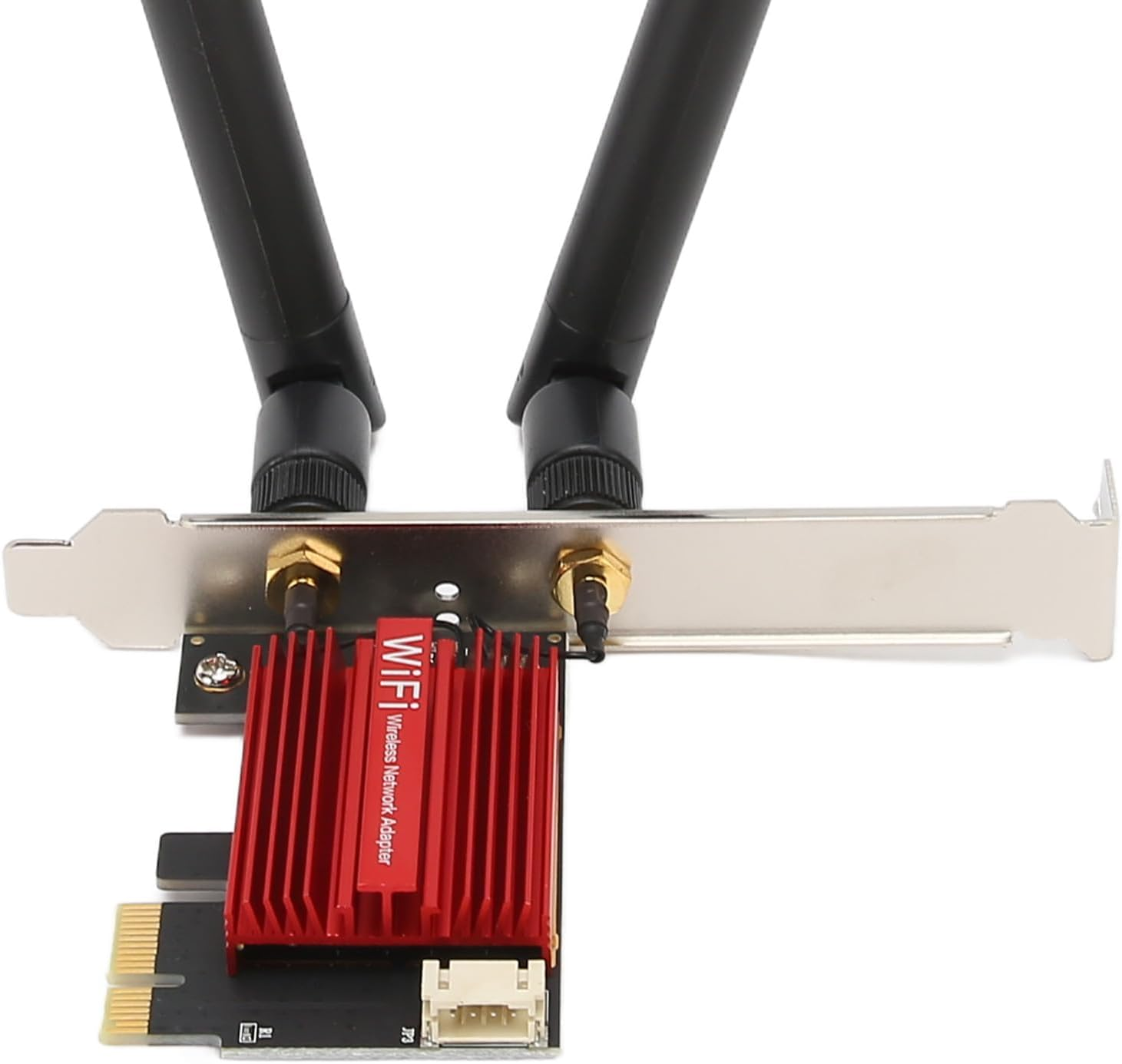 AX1800 Pro WIFI6 PCIE Network Card, 1800Mbps Bluetooth Dual Antenna PCIE Adapter Network Card for Desktop PC, PCIE X16 Expansion Card for HD Video Online Games image number 5