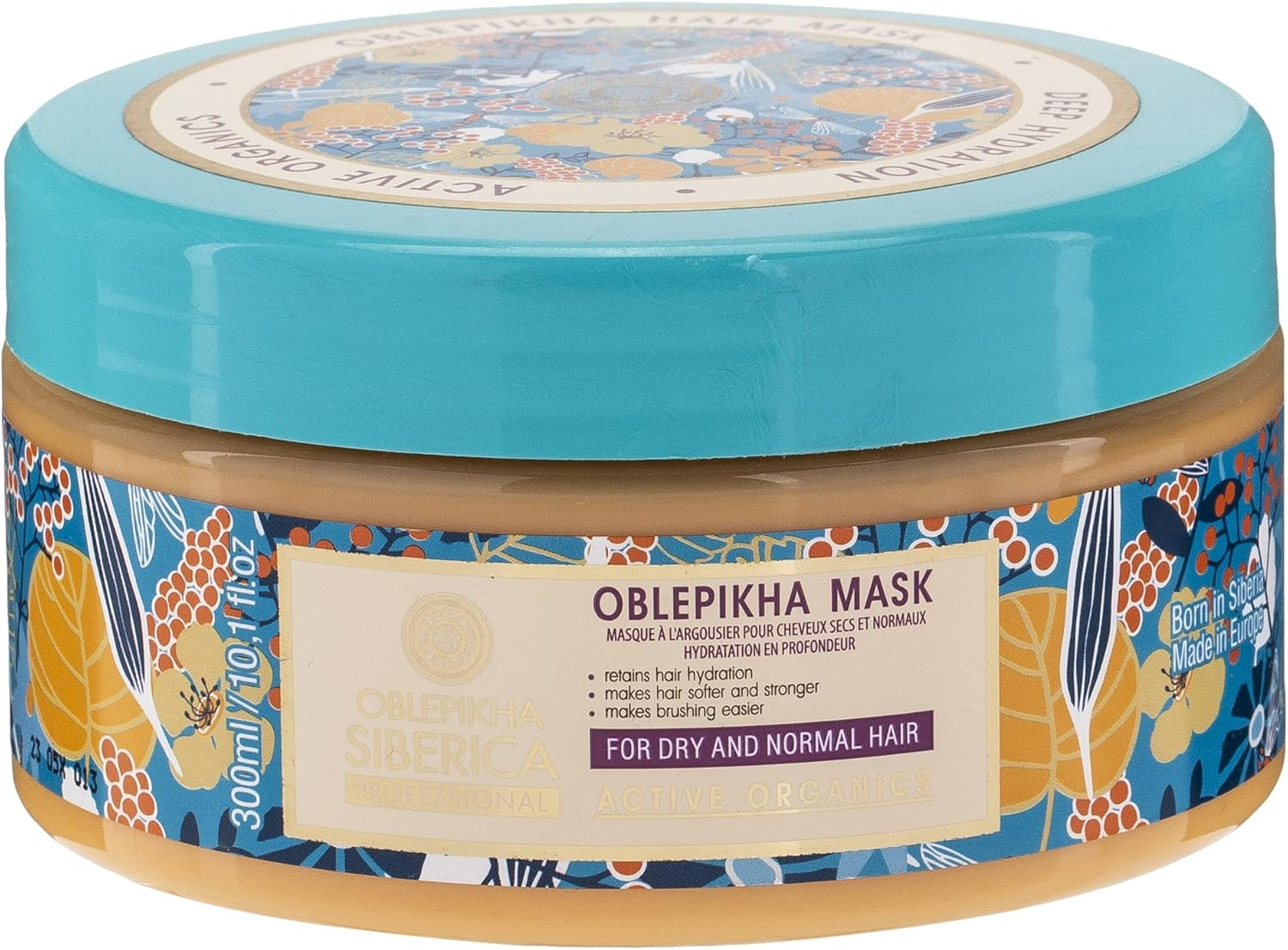 Natura Siberica Sea Buckthorn Hair Mask for Dry and Normal Hair, 300 Ml image number 2