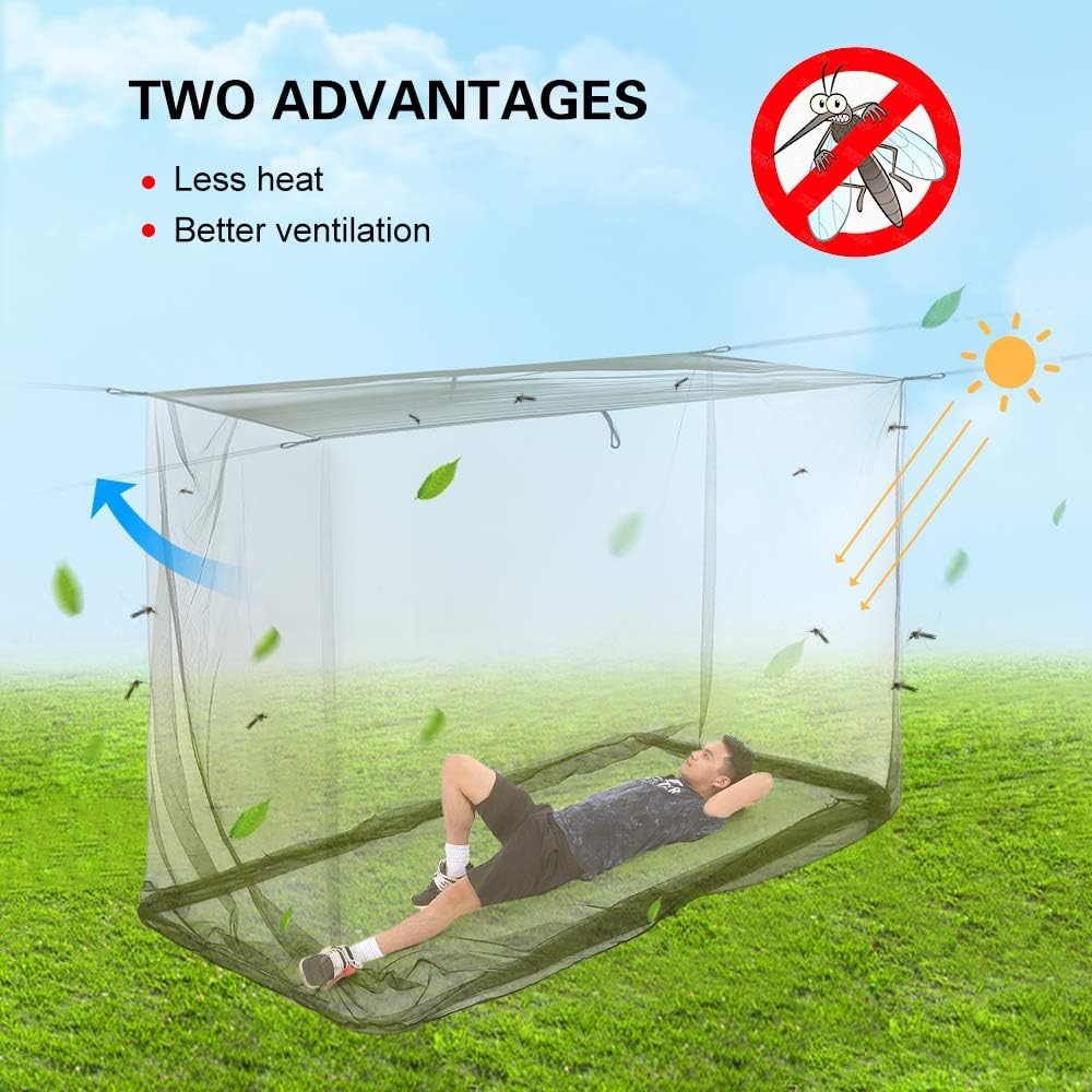 Mingzhe Camping Mosquito Net Outdoor Net for Camping Hiking Backpacking image number 5