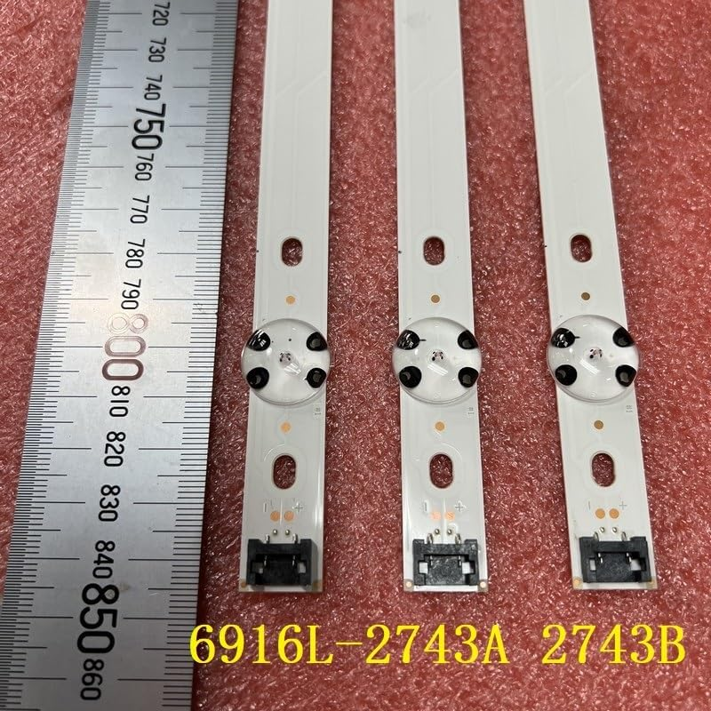 LED Backlight Strip(3) Compatible with LG 43LH5100 43LH615V 43LH7500 43LH604V 43LH570V 43LH590V 43LH510V 43LH5700 43LH630V 43LW540S 43LW641H (Color : 30 PCS for 10 TV) - 15 Pcs For 5 Tv image number 3