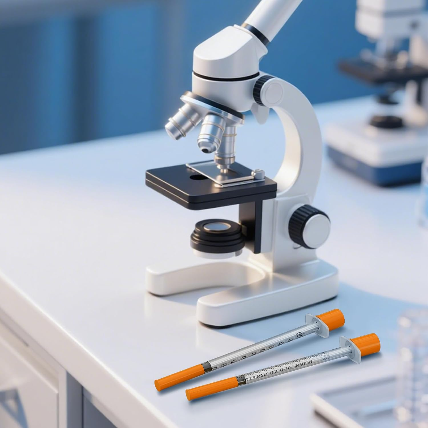 1Ml/Cc Syringes with 31G 5/16 Inch(8Mm) Needles,Lab Measuring Supplies,Disposable Individually Wrapped,Box of 100 image number 3