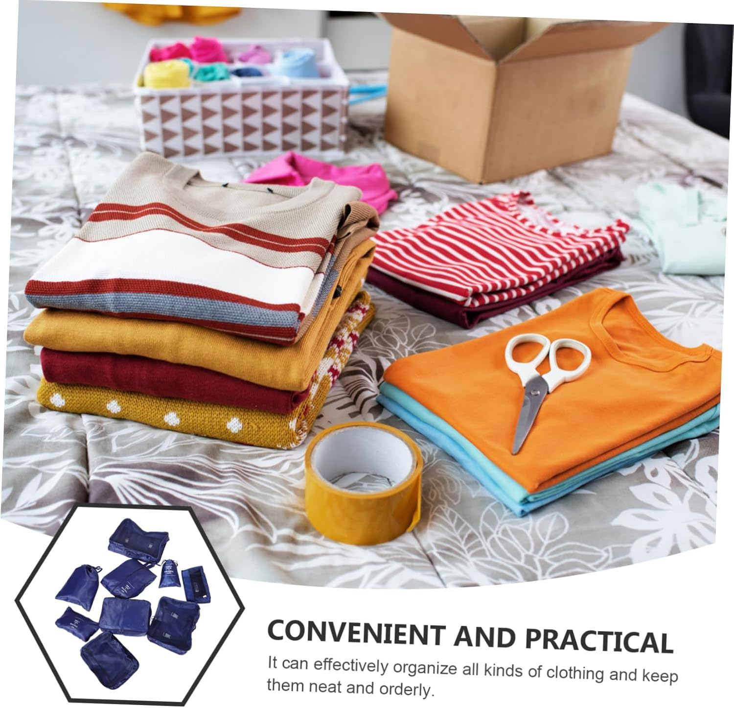 GAROZATION Luggage Packing Cubes Garment Bag Organizer Travel Storage Bag for Suitcases image number 3