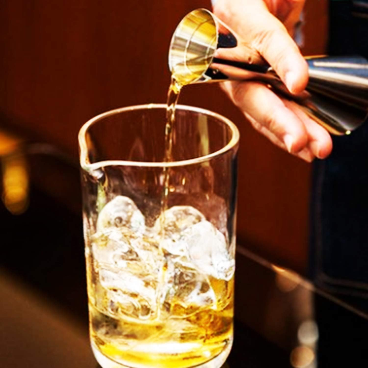 Stainless Steel Double Jiggers, Cocktail Shaker 1Oz / 2Oz Internal Etching Degree, Japanese Style Jigger Liquor Measuring Tools for Cocktails image number 1